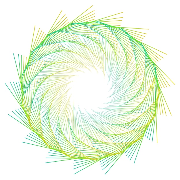 Elementos de diseño Ola de muchas líneas púrpuras anillo circular rayas onduladas verticales sobre fondo blanco