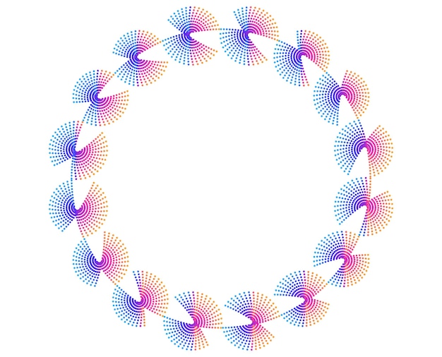 Elementos de diseño Ola de muchos remolinos brillantes Rayas onduladas de brillo abstracto sobre fondo blanco aislado Arte creativo Ilustración vectorial EPS 10 Olas coloridas con líneas creadas con Blend