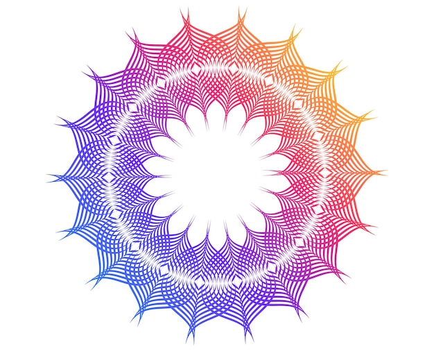 Elementos de diseño onda de muchas líneas brillantes círculo abstracto brillo forma ondulada sobre un fondo blanco aislado arte de línea creativa ilustración vectorial EPS 10 estilo art déco para invitación de boda