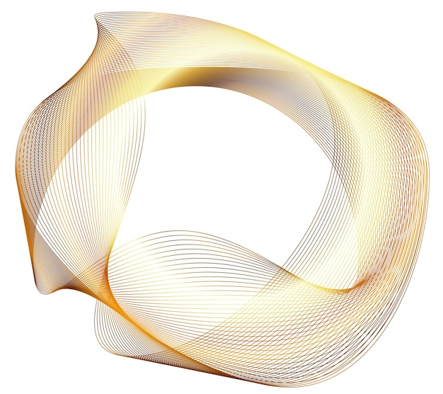 Elementos de diseño Onda de muchas líneas púrpuras anillo circular Rayas onduladas verticales abstractas sobre fondo blanco aislado Ilustración vectorial EPS 10 Ondas coloridas con líneas creadas con la herramienta Mezclar