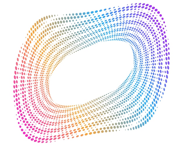 Elementos de diseño Onda de muchas líneas púrpuras anillo circular Rayas onduladas verticales abstractas sobre fondo blanco aislado Ilustración vectorial EPS 10 Ondas coloridas con líneas creadas con la herramienta Mezclar