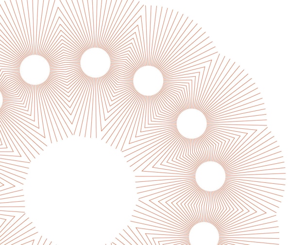 Elementos de diseño Onda de muchas líneas púrpuras anillo circular Rayas onduladas verticales abstractas sobre fondo blanco aislado Ilustración vectorial EPS 10 Ondas coloridas con líneas creadas con la herramienta Mezclar
