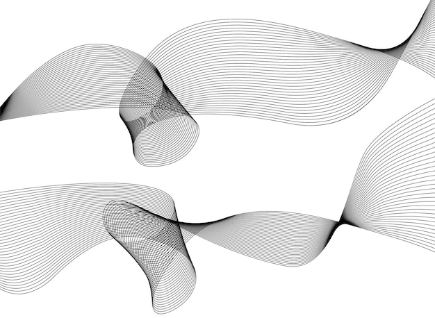 Elementos de diseño Onda de muchas líneas púrpuras anillo circular Rayas onduladas verticales abstractas sobre fondo blanco aislado Ilustración vectorial EPS 10 Ondas coloridas con líneas creadas con la herramienta Mezclar