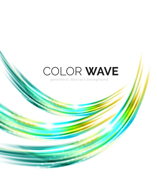 Elementos de diseño de onda vectorial borrosa