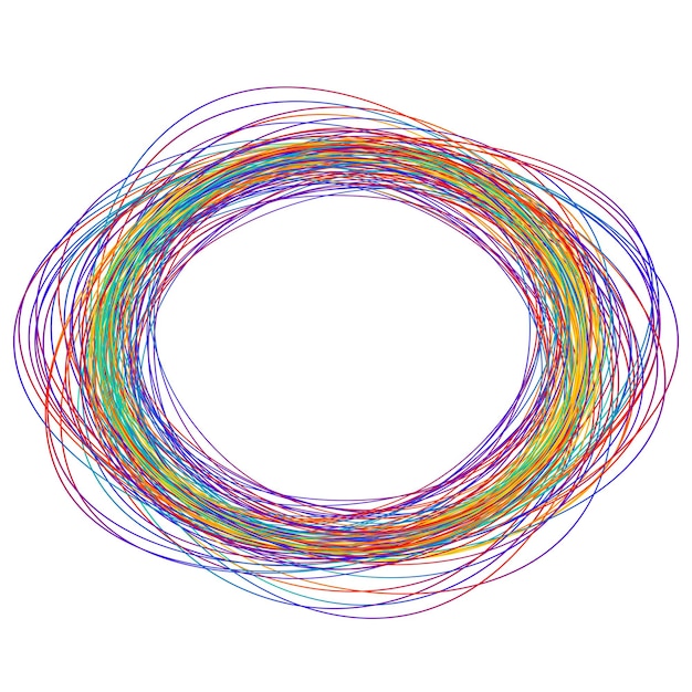Elementos de diseño Ondas de muchas líneas púrpuras anillo de círculo rayas onduladas verticales abstractas en fondo blanco aisladas Ilustración vectorial EPS 10 Ondas coloridas con líneas creadas usando la herramienta de mezcla