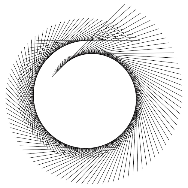Elementos de diseño Ondas de muchas líneas púrpuras anillo de círculo rayas onduladas verticales abstractas en fondo blanco aisladas Ilustración vectorial EPS 10 Ondas coloridas con líneas creadas usando la herramienta de mezcla