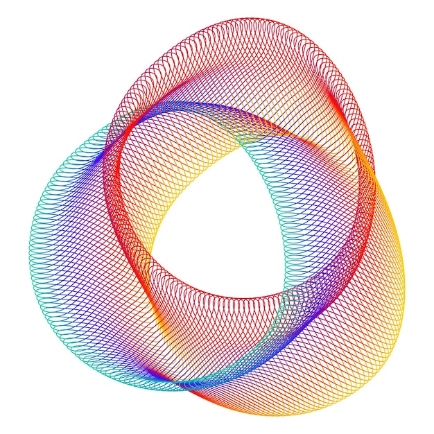 Elementos de diseño Ondas de muchas líneas púrpuras anillo de círculo rayas onduladas verticales abstractas en fondo blanco aisladas Ilustración vectorial EPS 10 Ondas coloridas con líneas creadas usando la herramienta de mezcla