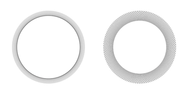 Elementos de diseño Ondas de muchas líneas púrpuras anillo de círculo rayas onduladas verticales abstractas en fondo blanco aisladas Ilustración vectorial EPS 10 Ondas coloridas con líneas creadas usando la herramienta de mezcla