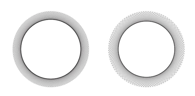 Elementos de diseño Ondas de muchas líneas púrpuras anillo de círculo rayas onduladas verticales abstractas en fondo blanco aisladas Ilustración vectorial EPS 10 Ondas coloridas con líneas creadas usando la herramienta de mezcla