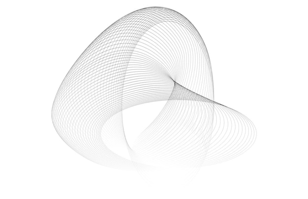 Elementos de diseño Ondas de muchas líneas púrpuras anillo de círculo rayas onduladas verticales abstractas en fondo blanco aisladas Ilustración vectorial EPS 10 Ondas coloridas con líneas creadas usando la herramienta de mezcla