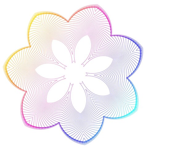 Elementos de diseño Ondas de muchas líneas púrpuras anillo de círculo rayas onduladas verticales abstractas en fondo blanco aisladas Ilustración vectorial EPS 10 Ondas coloridas con líneas creadas usando la herramienta de mezcla