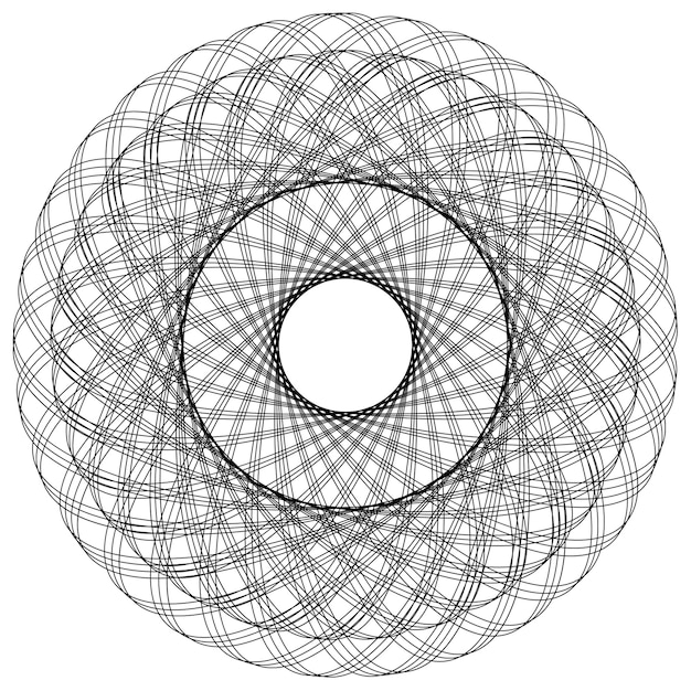 Elementos de diseño Ondas de muchas líneas púrpuras anillo de círculo rayas onduladas verticales abstractas en fondo blanco aisladas Ilustración vectorial EPS 10 Ondas coloridas con líneas creadas usando la herramienta de mezcla