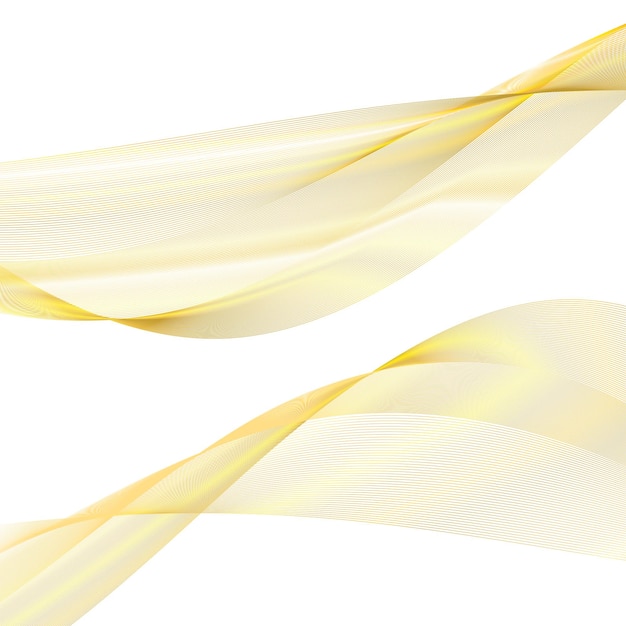 Elementos de diseño ondulados de muchas líneas brillantes rayas onduladas de brillo vertical abstracto en fondo blanco aisladas arte de líneas creativas ilustración vectorial estilo art déco EPS 10 para invitación de boda