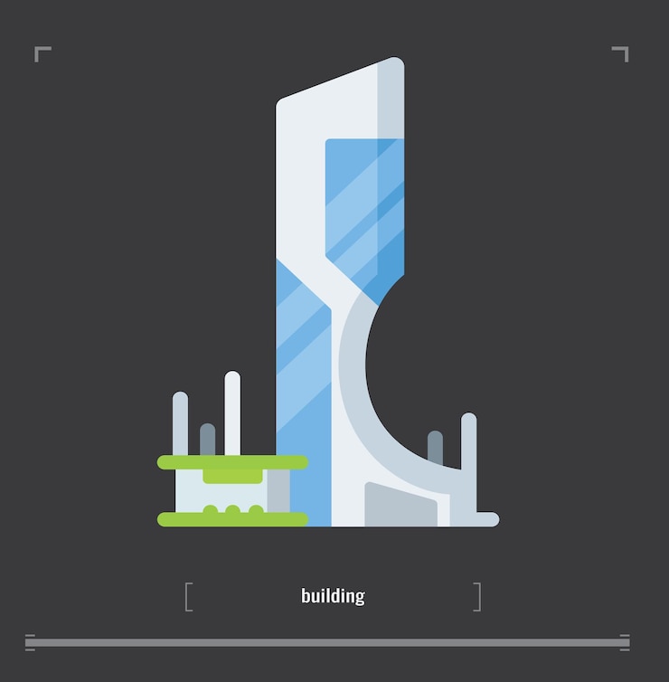 Vector elementos de diseño de paisaje urbano con generador de mapas de ciudades de construcción isométrica conjunto de iconos planos 3d