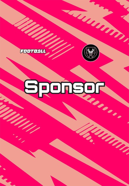 Los elementos de diseño del patrón de la camiseta de fútbol profesional