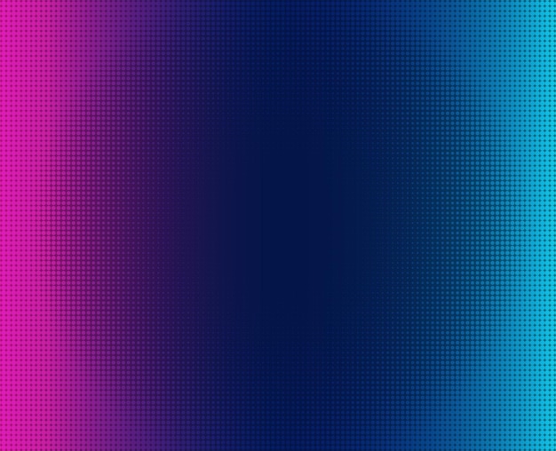 Elementos de diseño Patrón de puntos de semitono editable sobre fondo oscuro Ilustración vectorial eps 10 Fondo de papel tapiz con puntos aleatorios púrpuras azules Textura de criptografía de datos digitales para tecnología
