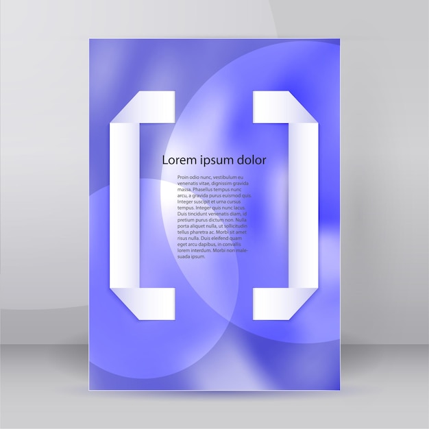 Elementos de diseño plantilla de presentación de negocios Ilustración vectorial banderas web verticales fondo