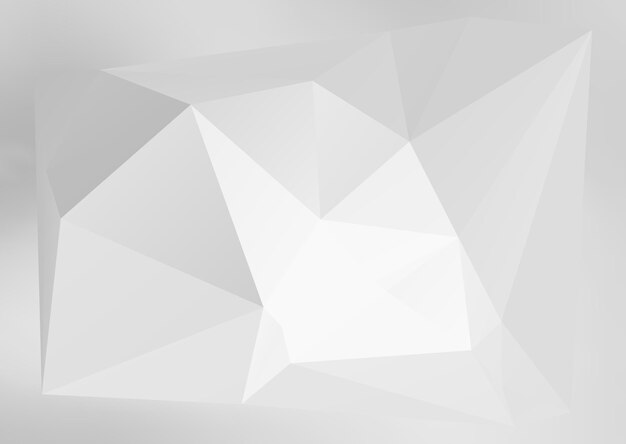 Elementos de diseño Presentación de plantillas de negocios Fácil ilustración vectorial editable Diseño EPS 10 para folleto monohrome triángulo efecto 3d celosía de cristal sobre fondo blanco gris degradado blanco