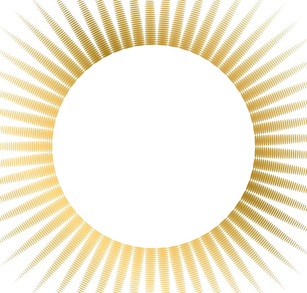 Elementos de diseño símbolo efecto puntos huella digital Icono editable silueta corazón oro aislado sobre fondo blanco