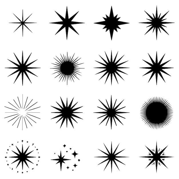 Elementos de diseño Starburst y Sparkle