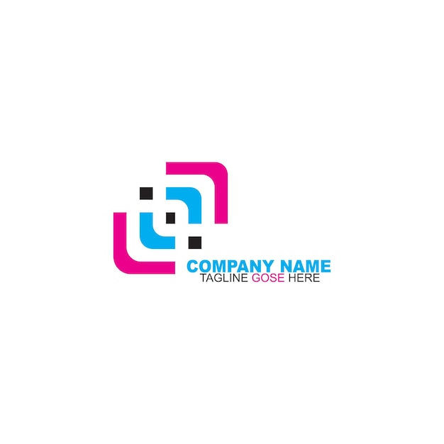 elementos de diseño vectorial abstracto el logotipo de su empresa de marca