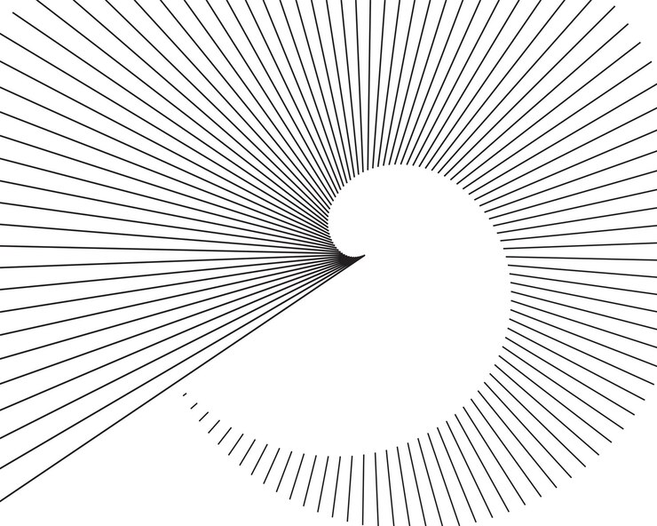 Vector elementos de diseño de volante de publicidad fondo blanco con elegantes líneas de sol gráficas rayos desde el centro ilustración vectorial eps 10 para diseño de folleto de plantilla folleto pancartas de volante