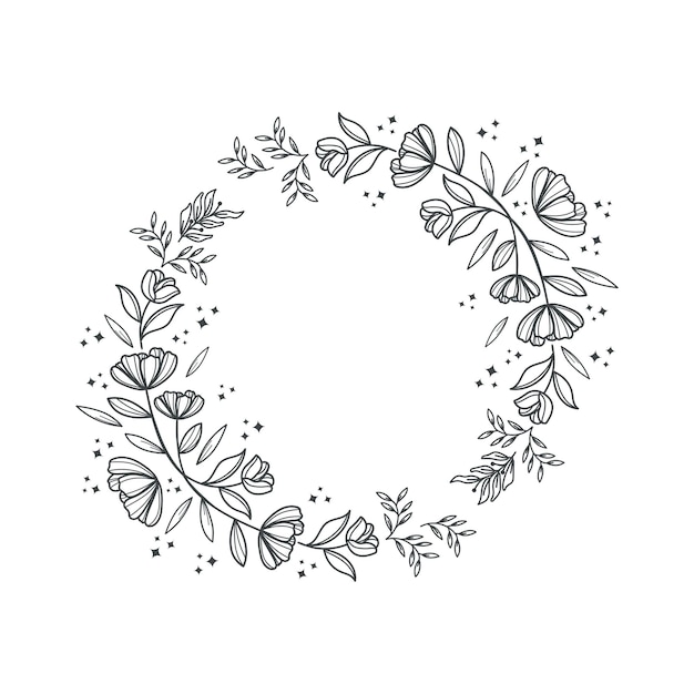 Elementos elegantes del logotipo floral Fronteras y divisores esquinas del marco y rama