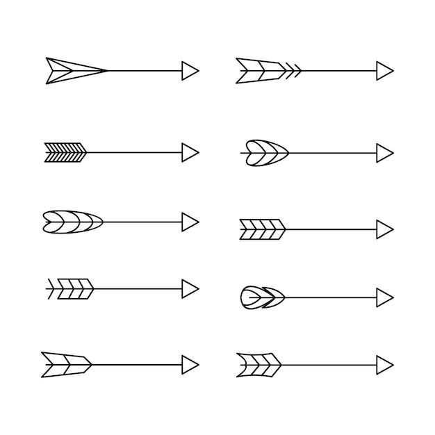 Vector elementos de flecha colección