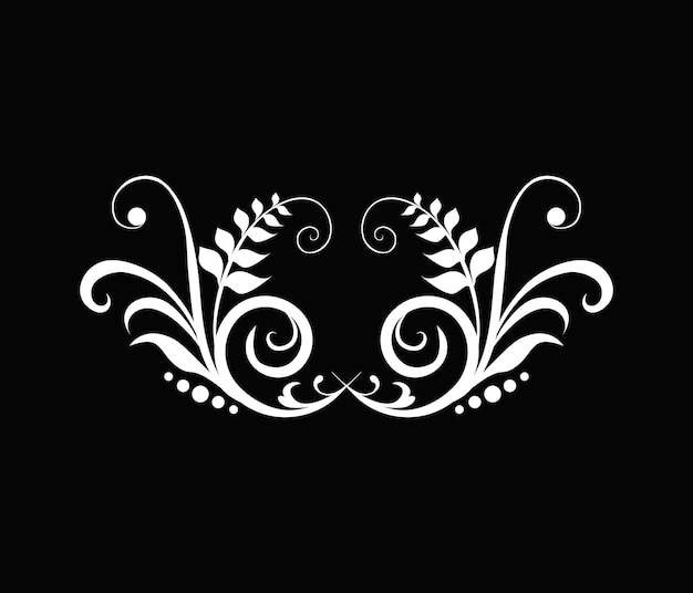 elementos florales, elementos de flores establecen diseño gráfico vectorial