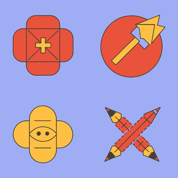 Elementos de forma Vector y diseño de logotipo