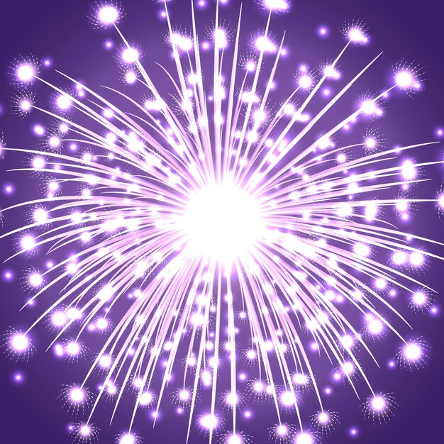elementos de fuegos artificiales aislado vector plano de fondo con fuegos artificiales coloridos para el año nuevo