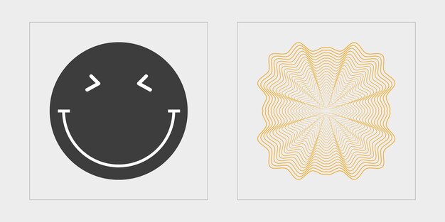 Elementos futuristas retro para el diseño Figuras posmodernas geométricas de moda Plantillas para carteles de notas