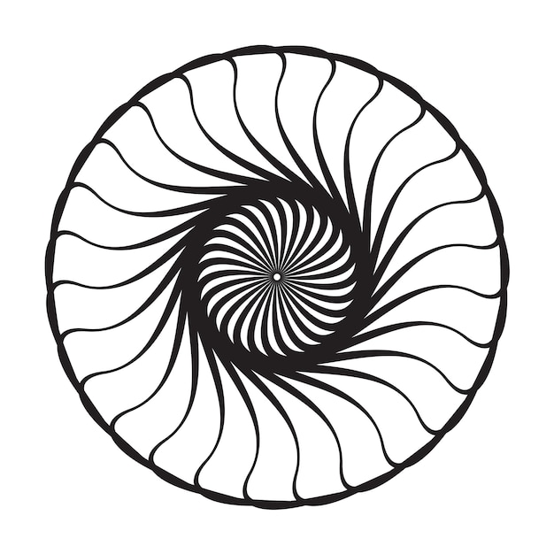 Elementos geométricos circulares abstractos patrón redondo decorativo elemento de diseño vectorial ilustración eps