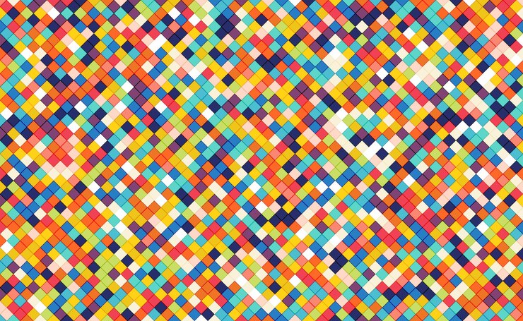 Vector elementos geométricos de fondo de mosaico colorido abstracto