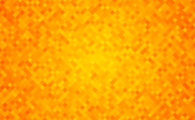 Vector elementos geométricos de fondo de mosaico naranja abstracto