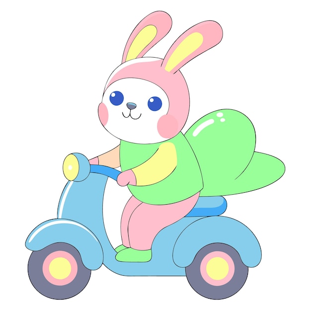 Elementos gráficos del día de Pascua Ilustración vectorial en fondo blanco