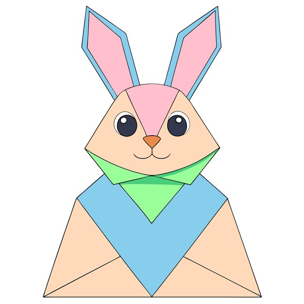Elementos gráficos del día de Pascua Ilustración vectorial en fondo blanco