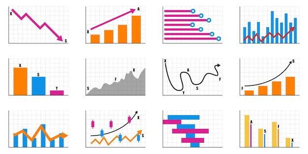 Elementos gráficos y gráficos vectoriales para presentación