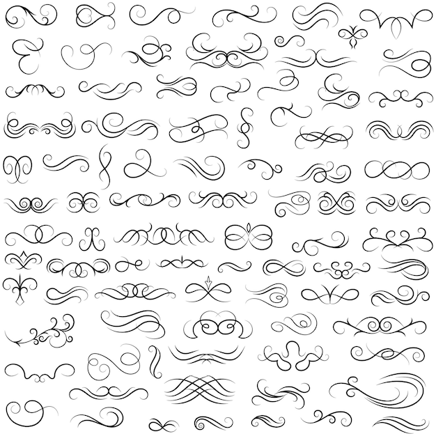 Elementos gráficos vectoriales para el diseño Elementos vectoriales Elementos giratorios Ilustración decorativa