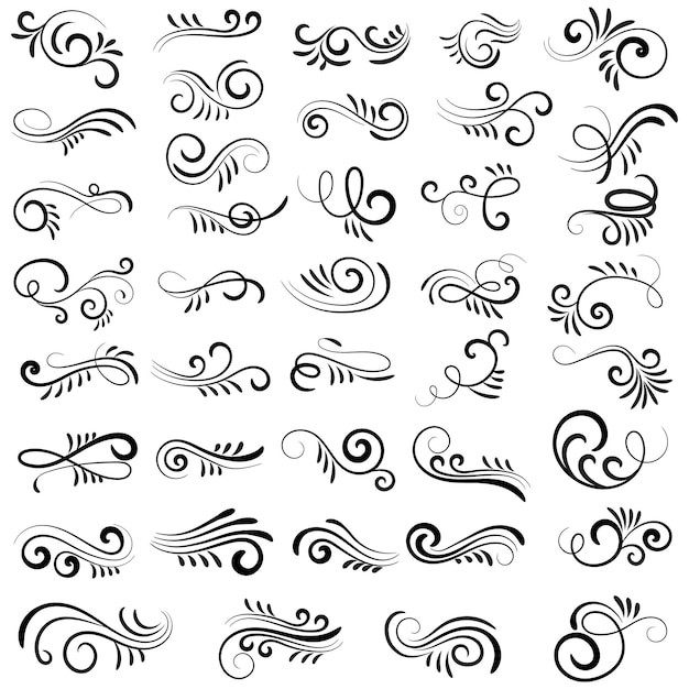 Elementos gráficos vectoriales para el diseño Elementos vectoriales Elementos giratorios Ilustración decorativa