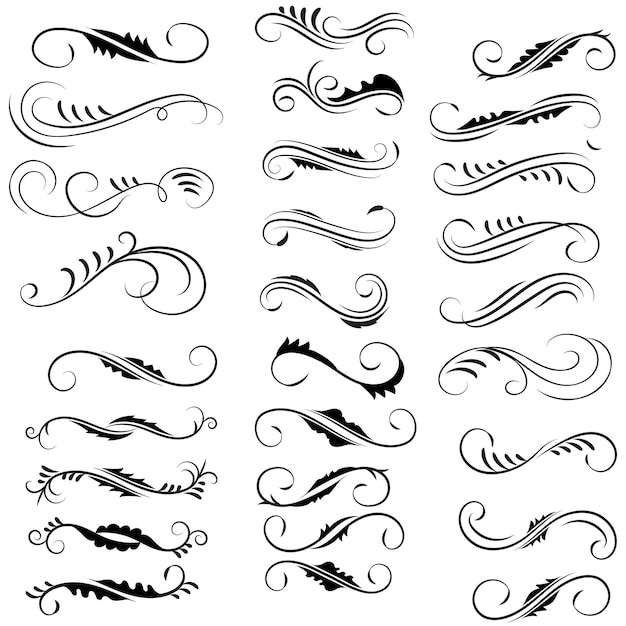 Elementos gráficos vectoriales para el diseño Elementos vectoriales Elementos giratorios Ilustración decorativa