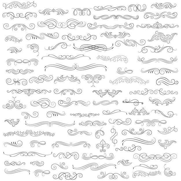Elementos gráficos vectoriales para el diseño Elementos vectoriales Elementos giratorios Ilustración decorativa