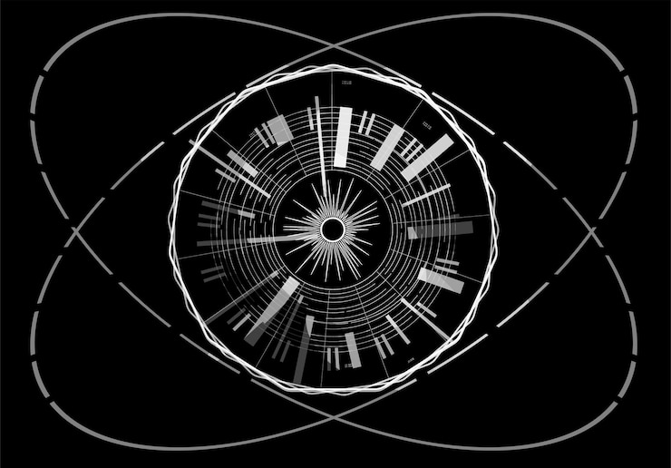 Vector elementos de hudgráficoilustración vectorialelementos de visualización frontal para la web