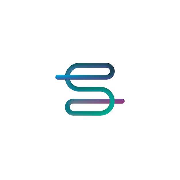 Elementos de icono de letra S logo