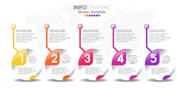 Elementos de infografía para contenido, diagrama, diagrama de flujo, pasos, partes, línea de tiempo, flujo de trabajo, gráfico.