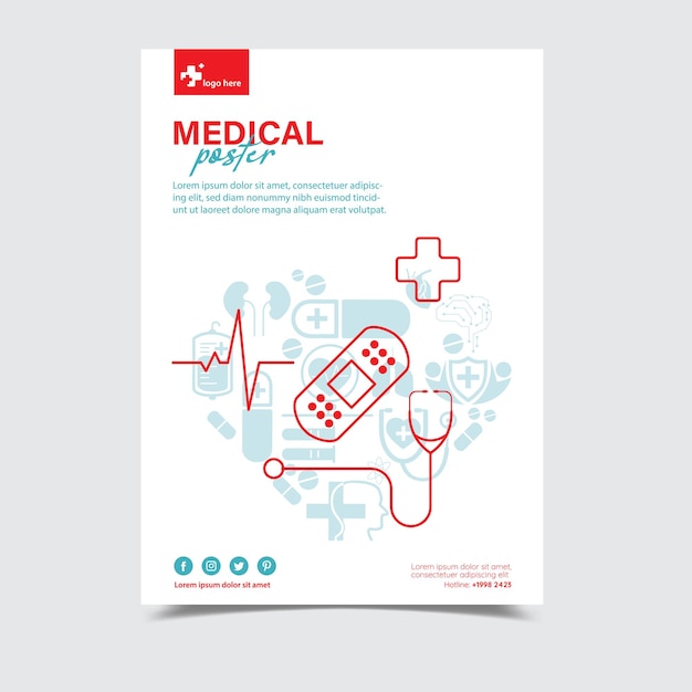 Vector elementos de las infografías de salud