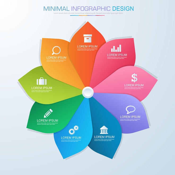 Vector elementos infográficos con proceso de iconos de negocios o pasos y opciones de diseño de vectores de flujo de trabajo