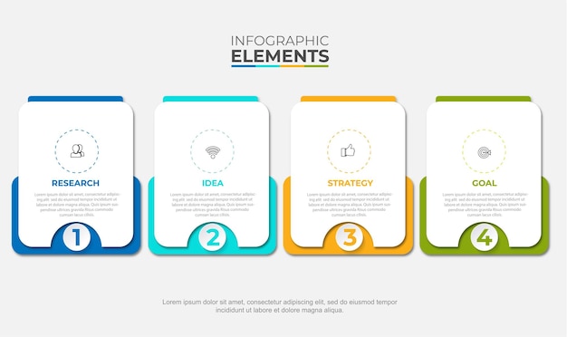 Elementos infográficos sencillos