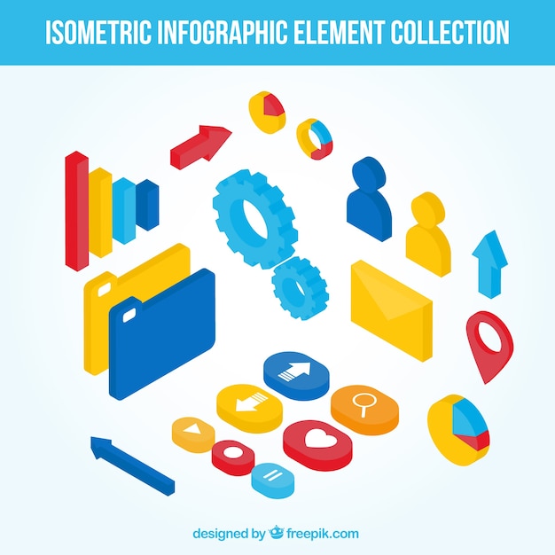 Elementos infográficos útiles en diseño isométrico