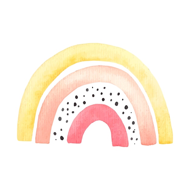 Elementos lindos del cielo Arco iris estrellas gotas